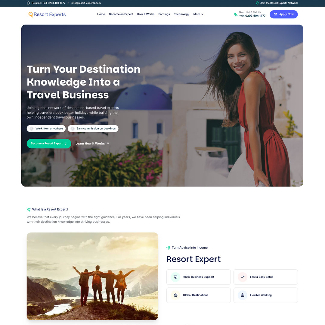 Resort Experts Recruitment - Travel Agency case study